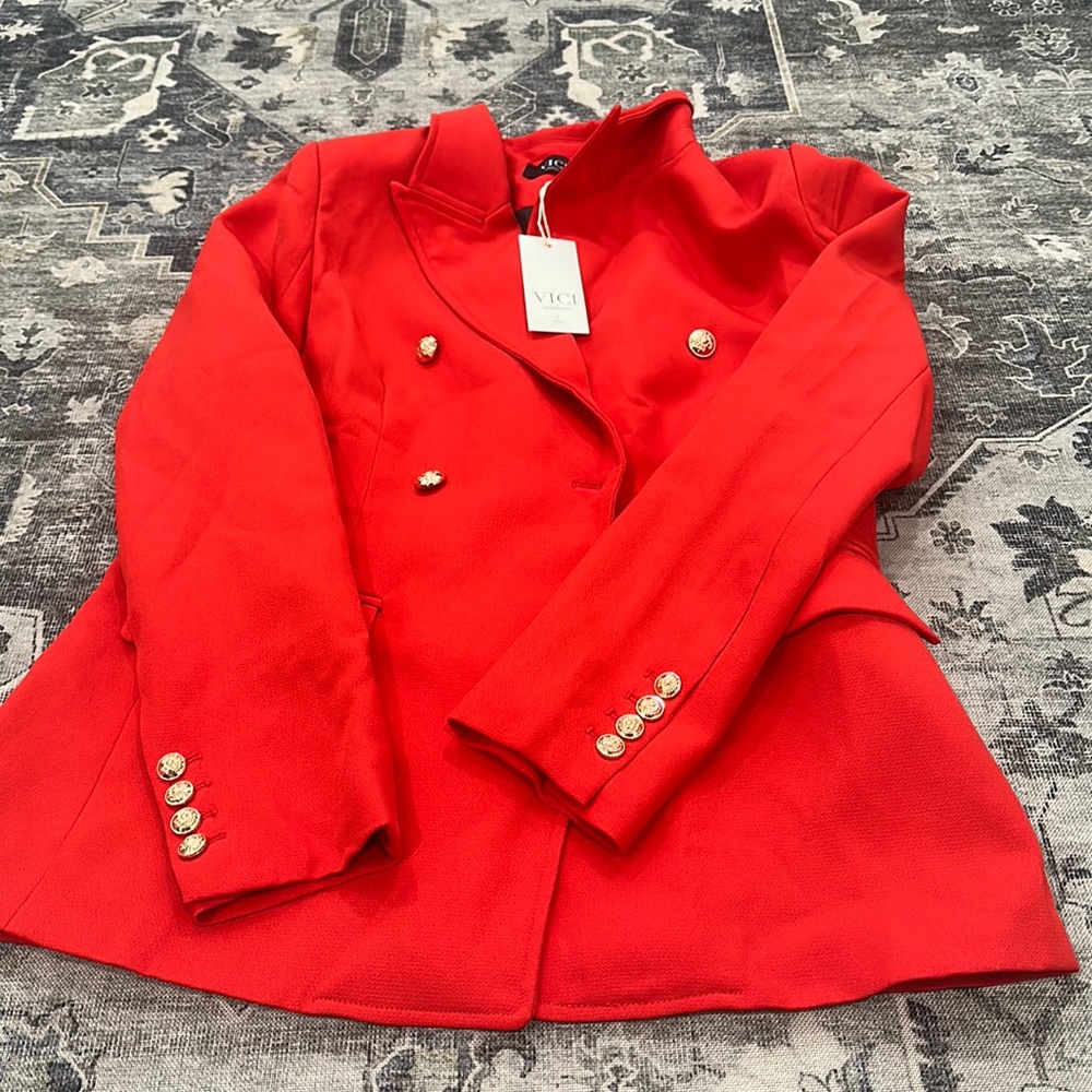 VICI red blazer NWOT